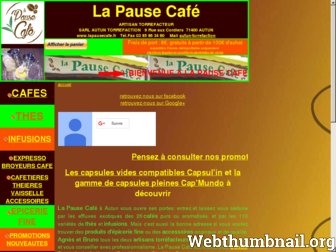 lapausecafe.fr website preview