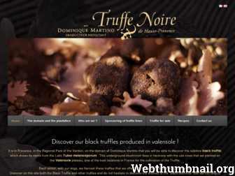 truffe-noire.fr website preview