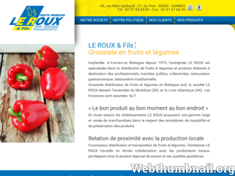 leroux-primeurs.fr website preview