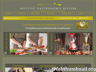 institut-gastronomie-riviera.com website preview