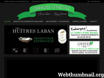 huitres-laban.com website preview