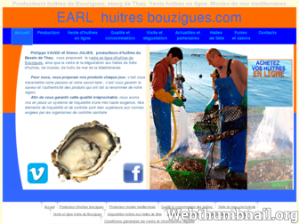 huitres-bouzigues.com website preview