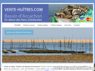 vente-huitres.com website preview