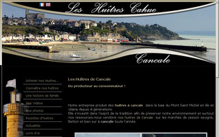 huitres-cancale.fr website preview