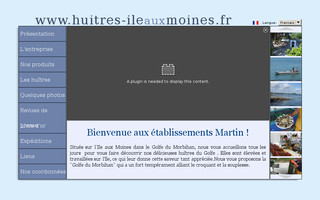 huitres-ileauxmoines.fr website preview