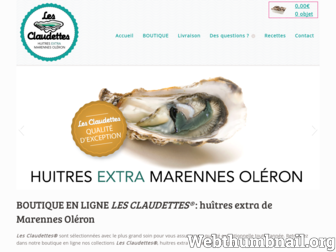 huitres-lesclaudettes.com website preview