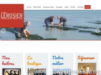 huitres-lerosier.fr website preview