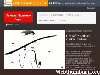 montemilanocaffe.fr website preview