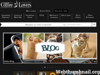 thecoffeelovers.fr website preview