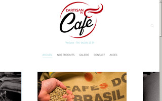artisanducafe.be website preview