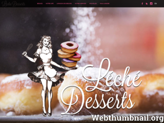 lechedesserts.ca website preview