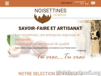 noisettines.fr website preview