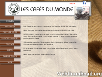 cafedumonde.ch website preview