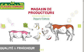 plaisirs-fermiers.fr website preview