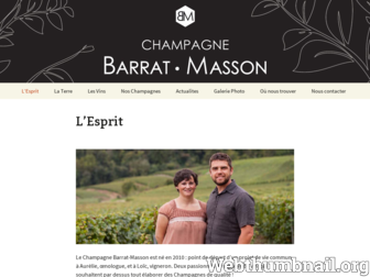 champagne-barrat-masson.com website preview