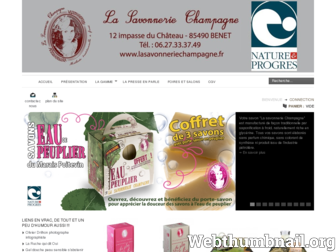 lasavonneriechampagne.fr website preview