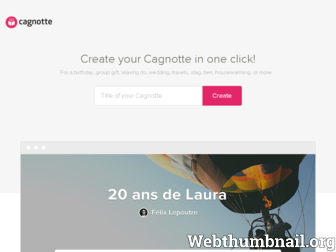 cagnotte.me website preview
