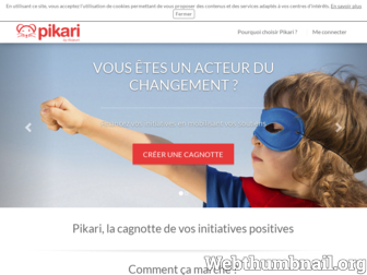 pikari.fr website preview
