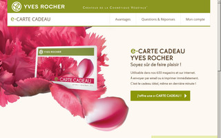 e-cartecadeau.yves-rocher.fr website preview