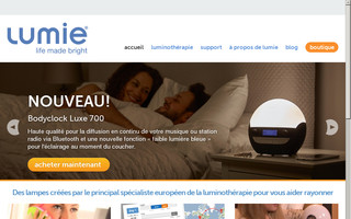 lumie.fr website preview