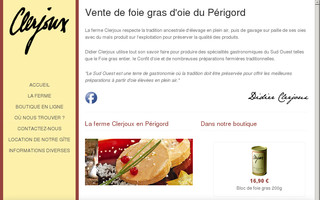 lafermeclerjoux.fr website preview