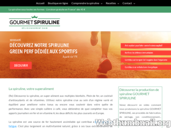 gourmet-spiruline.fr website preview