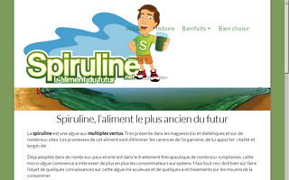 spiruline.net website preview
