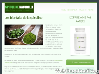spiruline-naturelle.com website preview