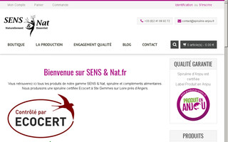 spiruline-anjou.fr website preview