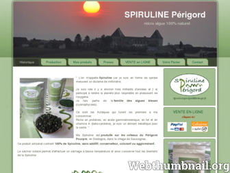 spiruline-perigord.fr website preview