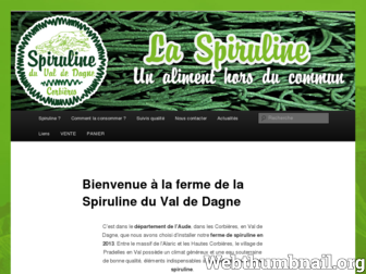 spiruline-valdedagne.fr website preview