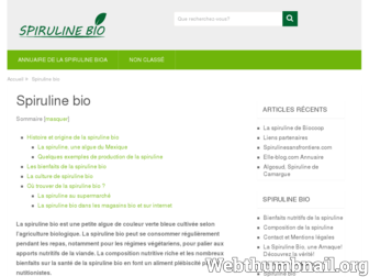 spiruline-bio.info website preview