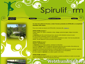 spiruliform.com website preview