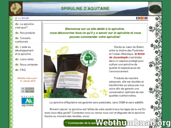 spirulineaquitaine.com website preview