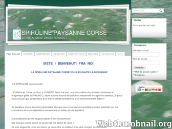 spirulinepaysannecorse.com website preview
