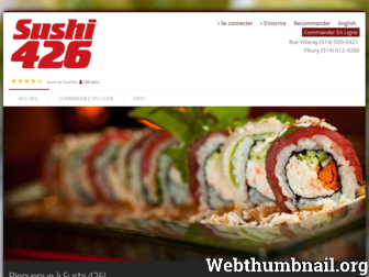 sushi426.ca website preview