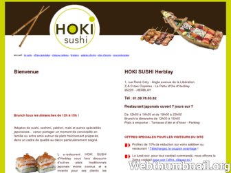 hoki-sushi-herblay.com website preview