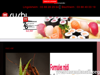 sushihouse67.fr website preview