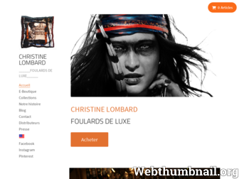 christinelombard.fr website preview