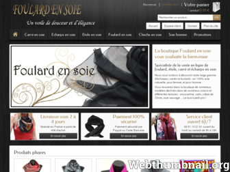 foulard-en-soie.fr website preview