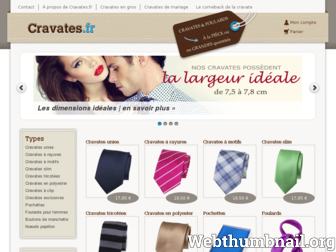 cravates.fr website preview