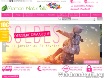 maman-naturelle.com website preview