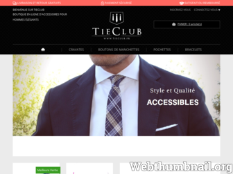 tieclub.fr website preview