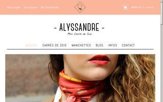 alyssandre.fr website preview