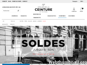 atelierdelaceinture.fr website preview