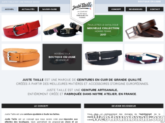 justetaille.fr website preview