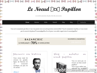 lenoeudpapillon.fr website preview