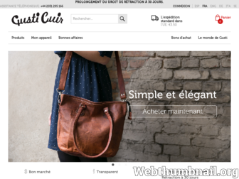 gusti-cuir.fr website preview