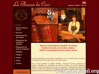 fleuron-du-cuir.com website preview