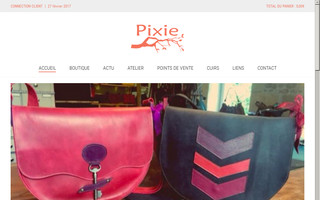 pixie-cuir.fr website preview